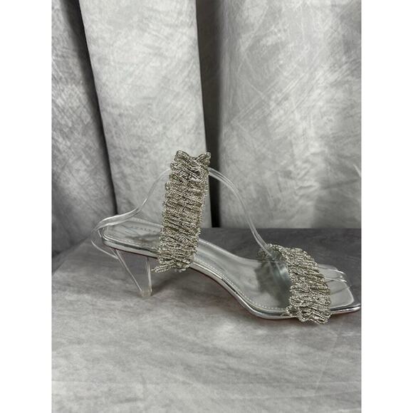 Azalea Wang Silvervine Slide Sandal Size 6 - Picture 1 of 6